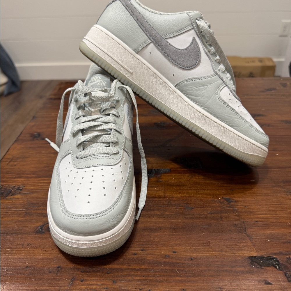 Nike Air Force Ones- Light Gray and White